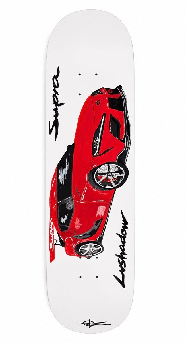 Red Supra car art